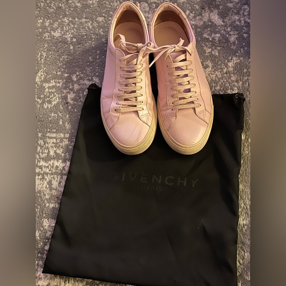 Pre loved Givenchy Men's Soft Pink Sneakers size 10